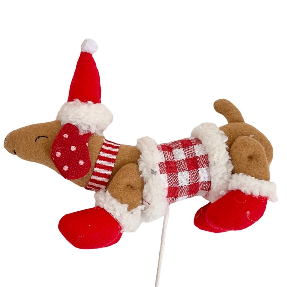 Ashland Dachshunds Plush Christmas Picks NWT